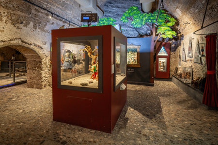 Salzburg, Austria - Nov 12, 2019: Marionette Museum at Hohensalzburg Fortress - Salzburg, Austriaのeditorial素材