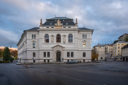 Salzburg Regional Court - Landesgericht - Salzburg, Austriaの写真素材