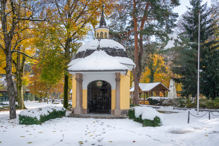 Chapel of the Cross (Kreuzkapelle) at Bergisel - Innsbruck, Austriaの写真素材