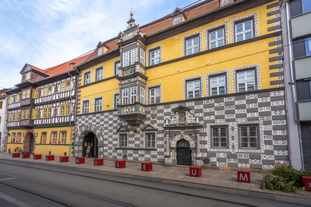 Erfurt, Germany - Jan 18, 2020: Municipal Museum - Haus zum Stockfisch - Erfurt, Germanyのeditorial素材