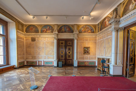 Schwerin, Germany - Jan 05, 2020: The Legend Room at Schwerin Castle Interior - Schwerin, Germanyのeditorial素材