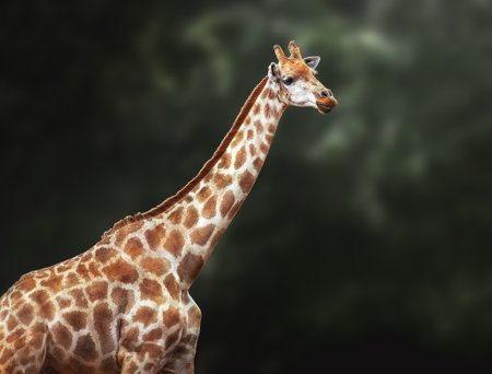 South African Giraffe (Giraffa camelopardalis giraffa)の写真素材