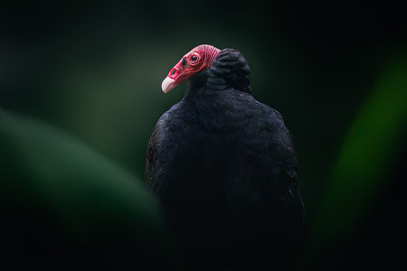 Turkey Vulture bird (Cathartes aura)の写真素材