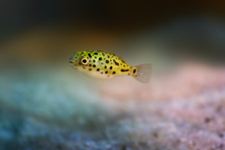 Green Spotted Puffer (Dichotomyctere nigroviridis) - Freshwater fish