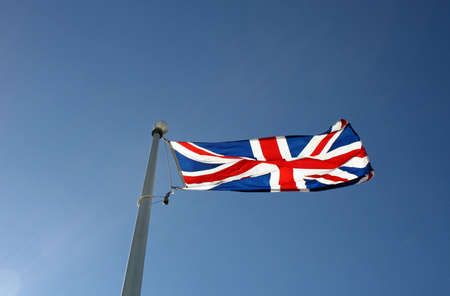 UK Flag on a pole