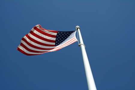 United States of America Flag on a pole