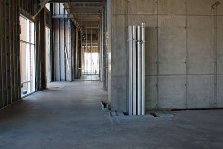 Industrial interior construction site