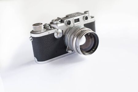 Camera from 1935 white background.のeditorial素材