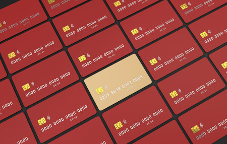 3d Credit card background a 3d business conceptの写真素材