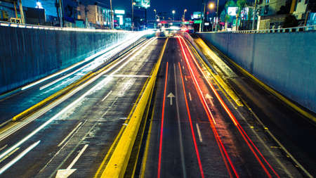 Traffic lights on the highway.の写真素材