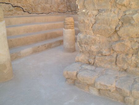 ancient ruins in the desertの写真素材