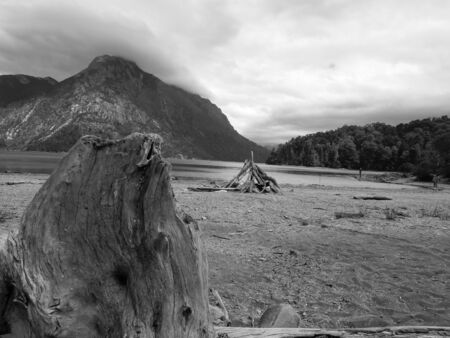 lonely lakeの写真素材