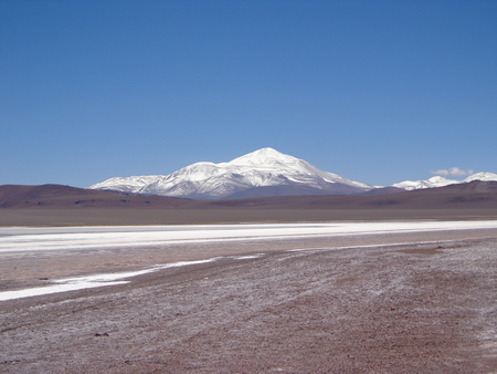A road of saltの写真素材