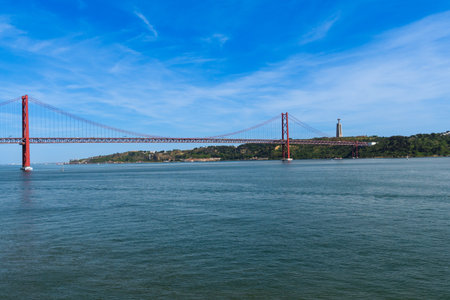 The 25th April Bridge, Ponte 25 de Abril in Portuguese, the longest suspension bridge in Europe....