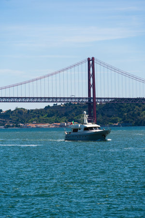 The 25th April Bridge, Ponte 25 de Abril in Portuguese, the longest suspension bridge in Europe....