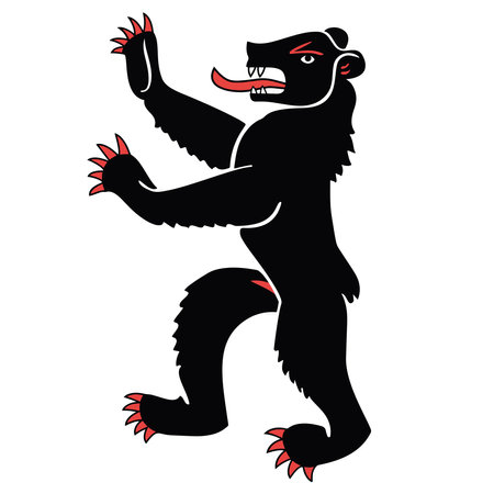 The flag of the Canton of Appenzell Innerrhoden in Switzerlandのイラスト素材