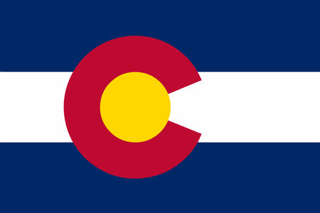 Colorado is one of the fifty states of the United States of Americaのイラスト素材