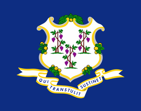 Connecticut is one of the fifty states of the United States of Americaのイラスト素材