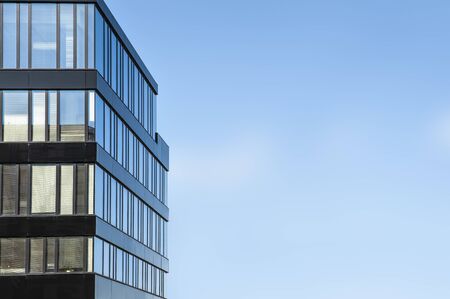 Modern apartment building on a sunny day