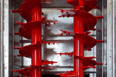 Close-up of the agricultural machine elementの写真素材