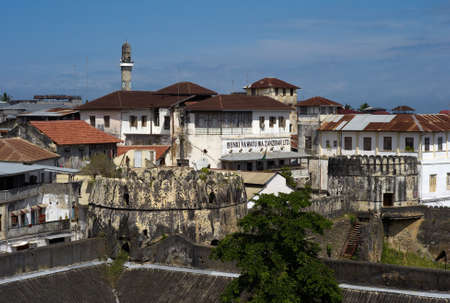 STONE TOWN, ZANZIBAR, TANZANIA - JULY 06 2008: A cityscape of Stone Town, Zanzibar.のeditorial素材