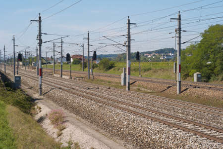 Railroad Tracks in the Field