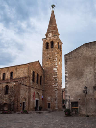 SantâEufemia Basilica minor Church in Grado, Italy, a single nave hall church from the Migration Periodの写真素材