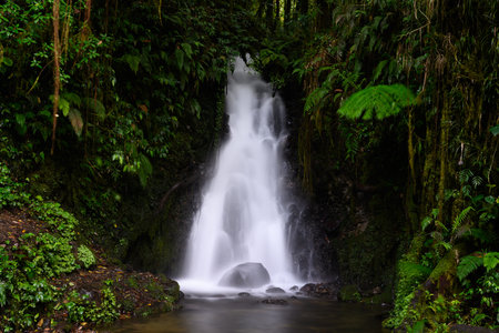 Air Terjun Ranamese Waterfall on Flores Island, East Nussa Tenggera, Indonesia