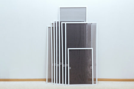 Mosquito Net Frames for PVC Windows to Protect Against Insectsの写真素材