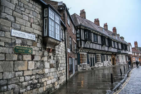 York/England - June 12, 2011: Minster Yard in the City of York in North Yorkshire Englandのeditorial素材