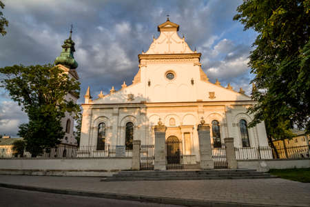 Zamosc - Renaissance city in Central Europe. The Cathedral of the Resurrection and St. Thomas the Apostleのeditorial素材