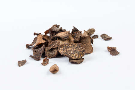 heap of truffles isolated on white background