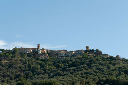 Montepescali village in Tuscany, Italy.