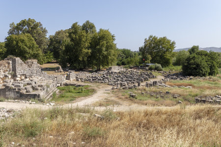 Ruins in Limyra in Turkey.の写真素材
