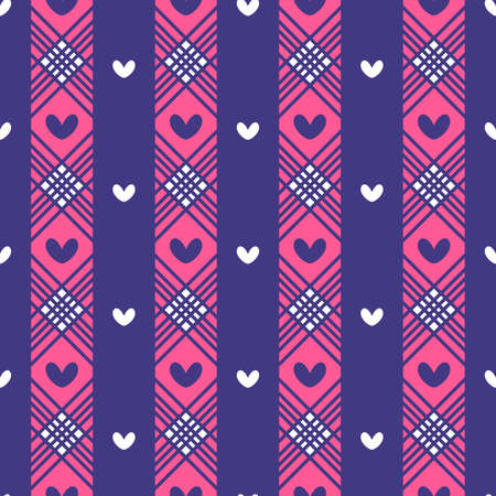 Simple Cute Love Line Vertical Decorative Seamless Pattern Background Wallpaper. Combination colors...
