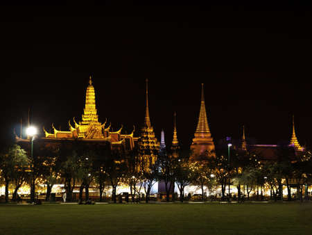 royal temple of the emerald buddha, in bangkokの写真素材