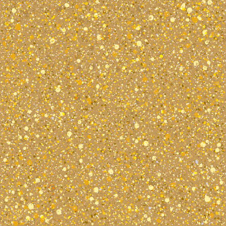 Sand gold sparkles texture. Vector seamless pattern.のイラスト素材