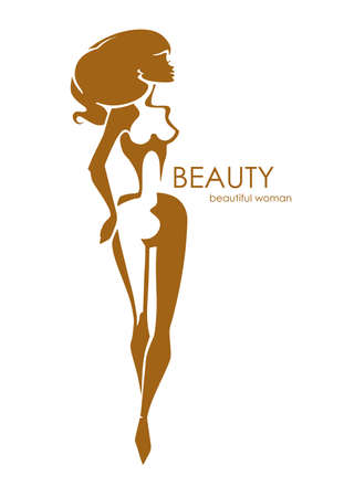 Beauty.  woman.のイラスト素材