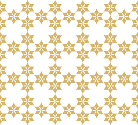 Pattern with stylized ornament in oriental styleのイラスト素材