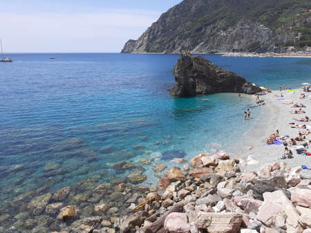 Monterosso Liguria beachの写真素材