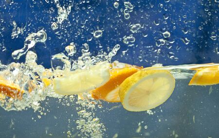 fresh fruit in the water