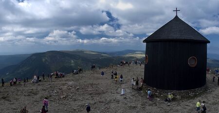 Panorama of The Krkonose Mts  National Park-Czech Republic Europeのeditorial素材