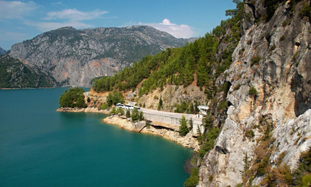 Oymapinar Dam viewの写真素材
