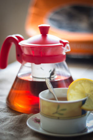 photo tea fuzzy viewの写真素材