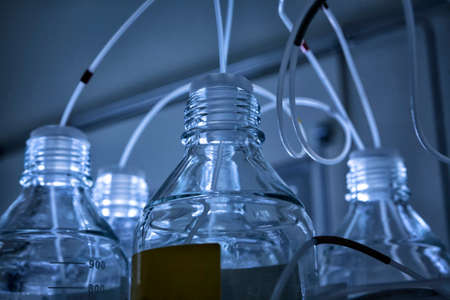 chemical laboratory backgroundの写真素材