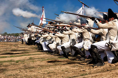 Representation of the Battle of Bailen, BailÃ©n  JaÃ©n province, Andalusia, Spainのeditorial素材