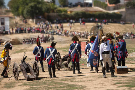 Representation of the Battle of Bailen, Bailen,  Jaen province, Andalusia, Spainのeditorial素材