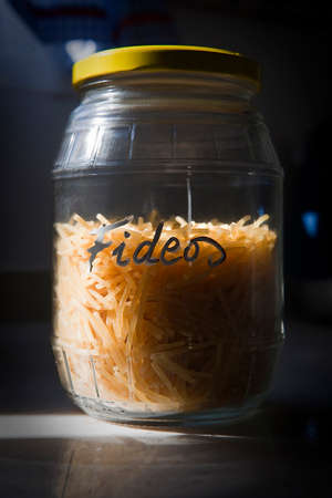 Container with glass noodles