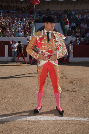 The spanish bullfighter Jose Maria Manzanares at the paseillo or initial parade, Linares, Jaen province, Spain, 28 september 2010のeditorial素材