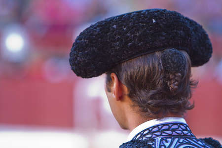 detail of the hat and Bullfighter queue, Spainの写真素材
